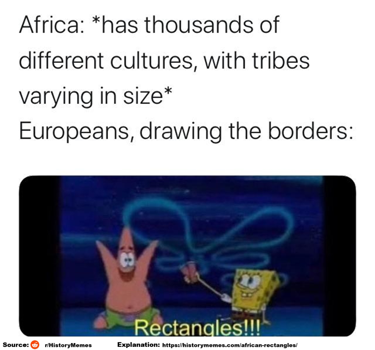 African Borders = Rectangles!