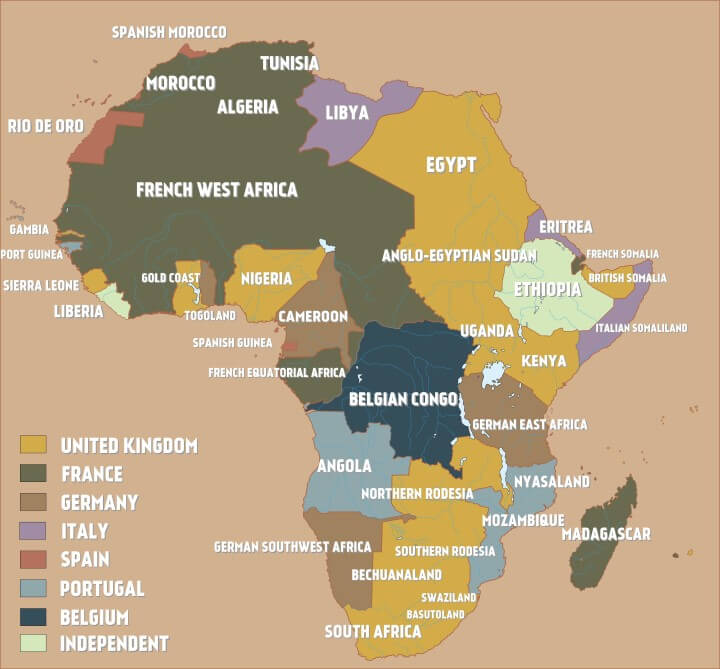 Africa on the eve of World War 1