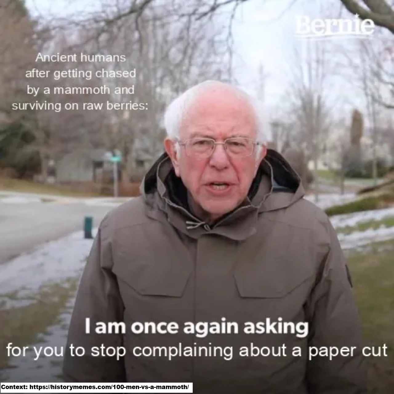 Ancient Bernie makes a good point