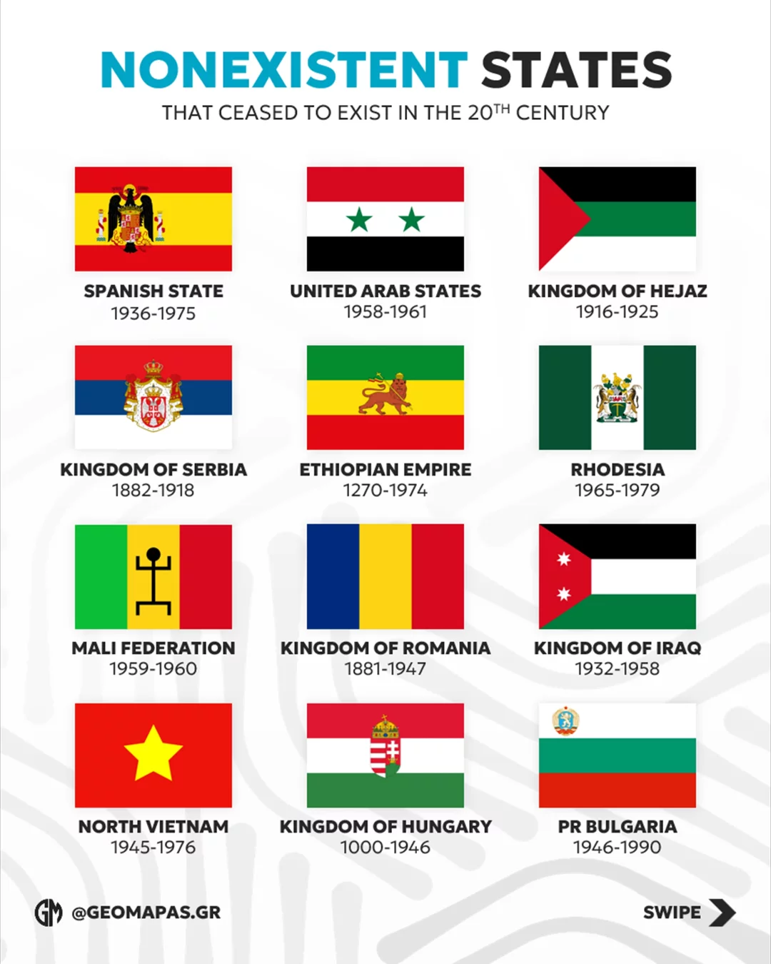 Countries That Ceased To Exist In the 20th Century part 3