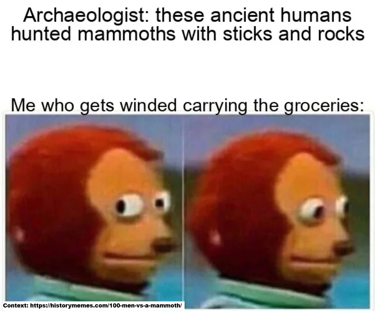 Winded carrying groceries