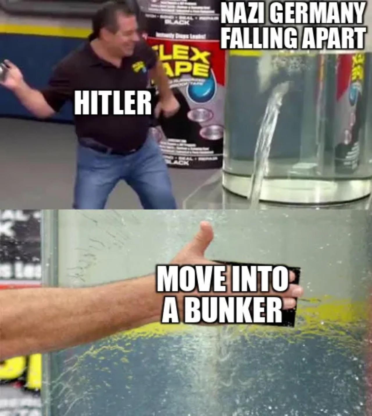 Hitler moves into a bunker