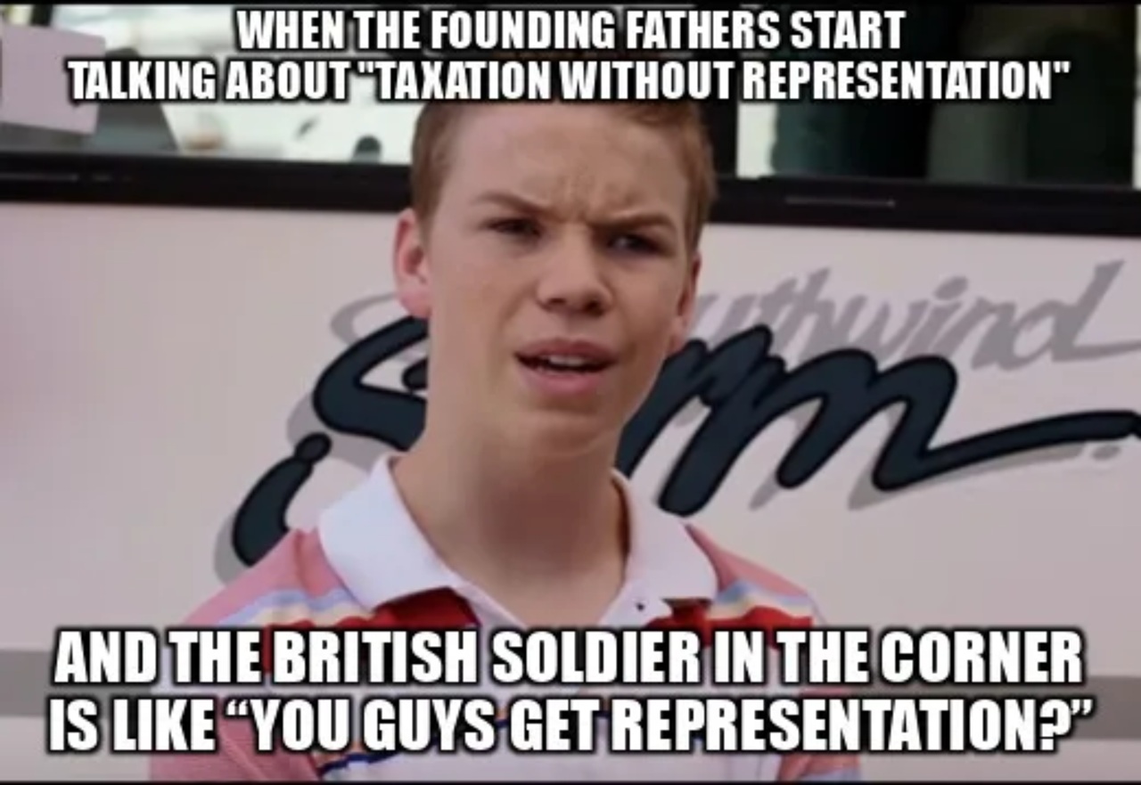 You guys get representation?