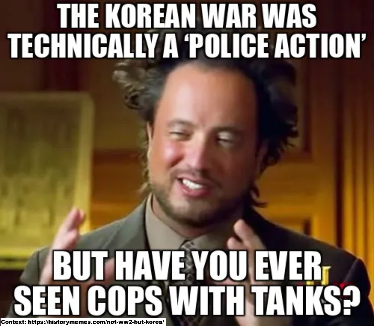 Police with tanks