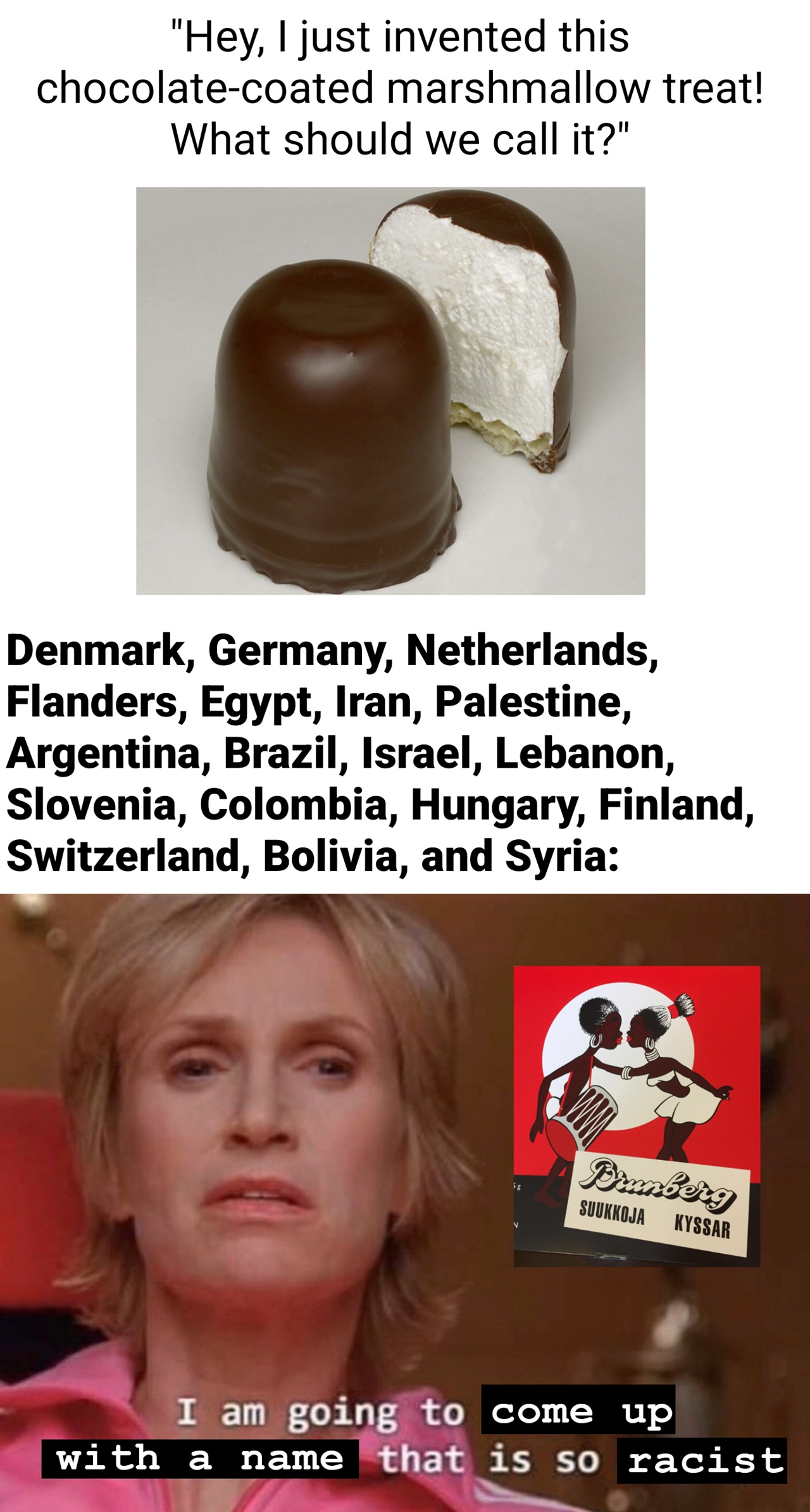 For once, the English-speaking world didn't do the racist thing