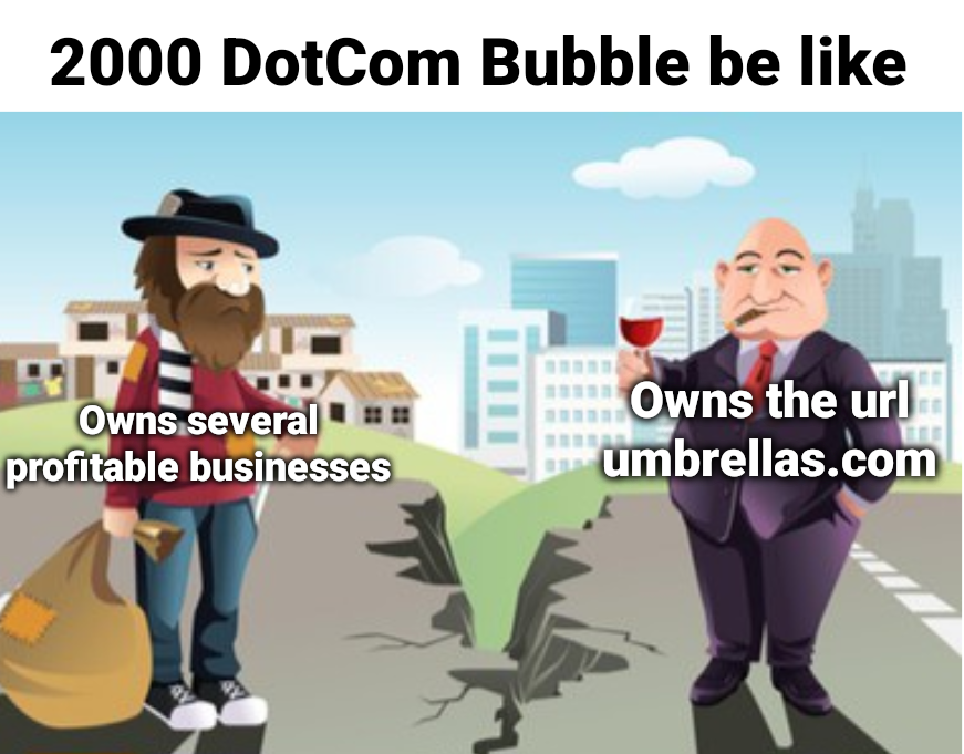 A lot of people became very wealthy for a very brief time